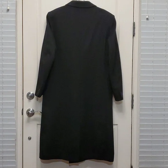 Mens Wool Coat,Black by BOSTON'S TRADERS - Picture 6 of 14
